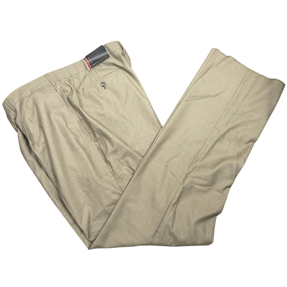 Fubu The Collection Men's Brown Dress Pants 48x52 Unhemmed Tall Office Wedding